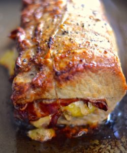 Lomo de cerdo relleno de jamón y queso